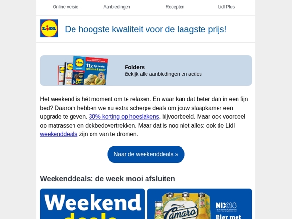 Weekenddeals om van te dromen
