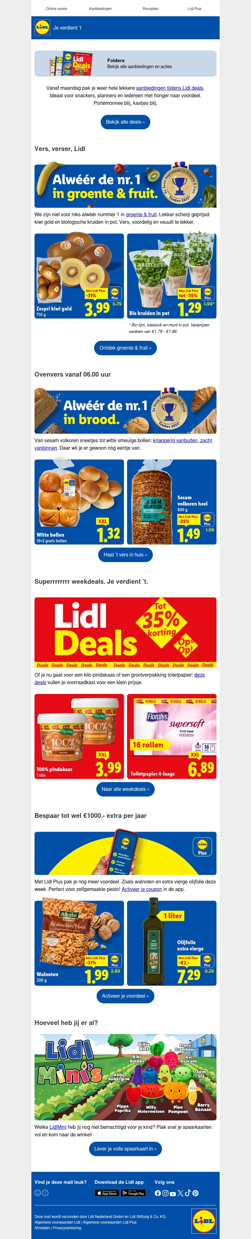 Lidl deals: 1 kg pindakaas en 4-laags toiletpapier Lidl deals: 1 kg pindakaas en 4-laags toiletpapier
