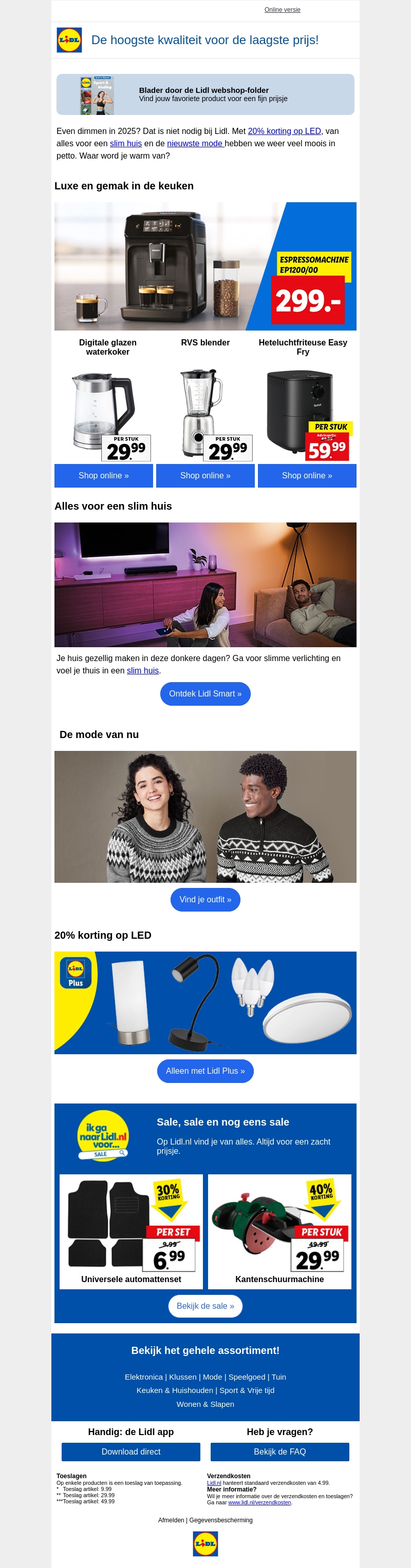 20% korting op LED-lampen 20% korting op LED-lampen