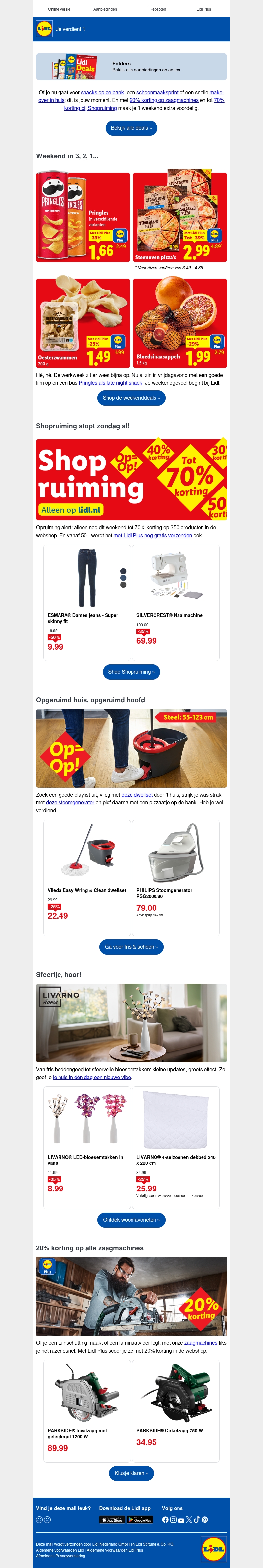 Nog maar even Shopruiming: tot -70% in de webshop Nog maar even Shopruiming: tot -70% in de webshop