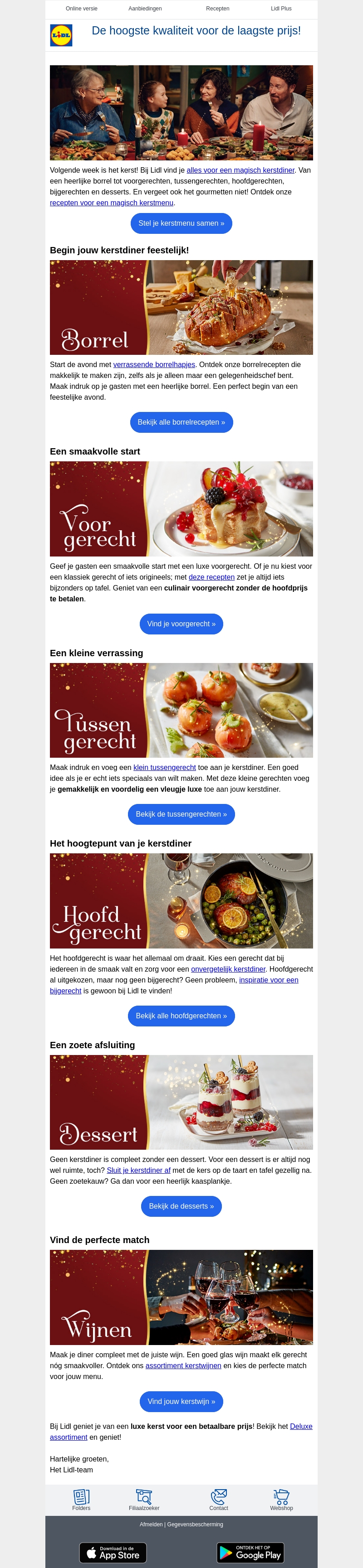 Een magisch kerstmenu, van borrel tot dessert! Een magisch kerstmenu, van borrel tot dessert!