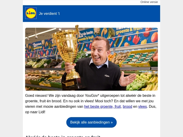 We hebben goed nieuws!