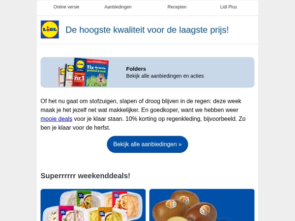 Broodnodig voordeel voor je weekend