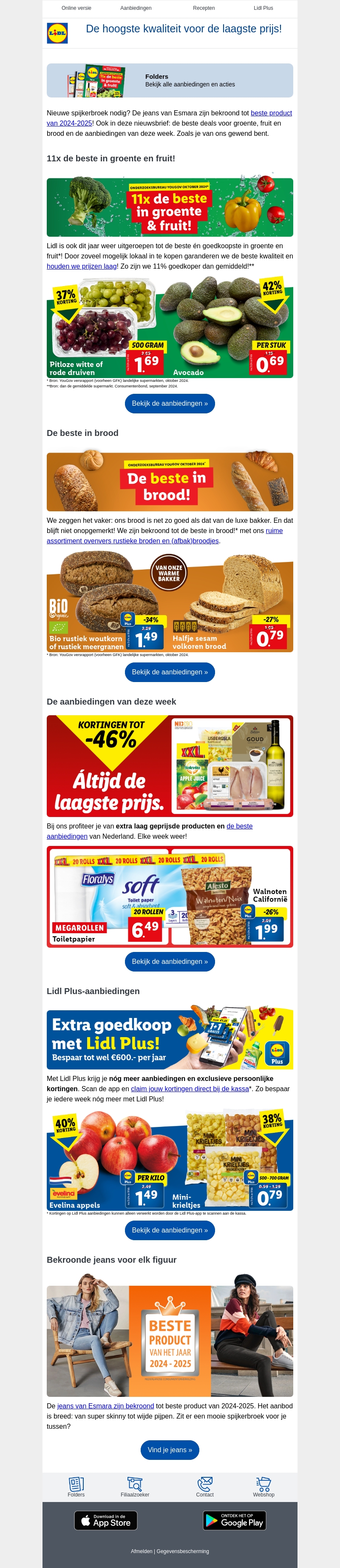 Nieuwe aanbiedingen: van mini-krieltjes tot mega-toiletpapier Nieuwe aanbiedingen: van mini-krieltjes tot mega-toiletpapier