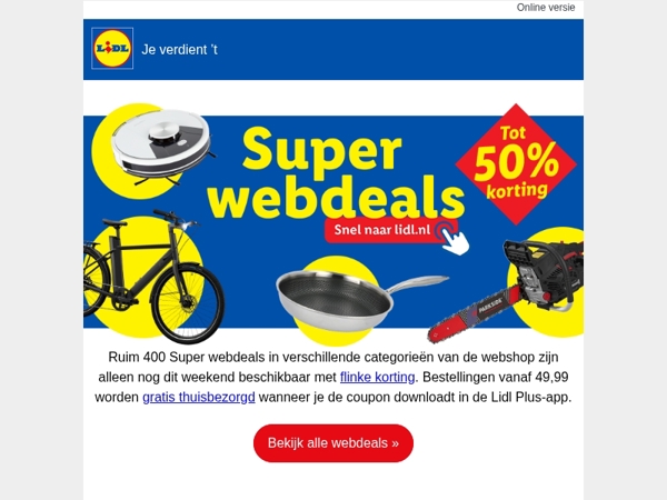 Laatste kans: Super webdeals zijn bijna voorbij 🛍