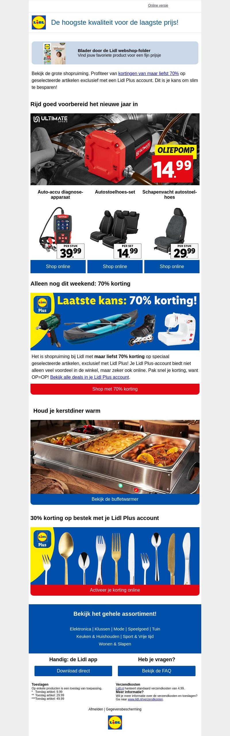Laatste kans: 70% korting met Lidl Plus Laatste kans: 70% korting met Lidl Plus
