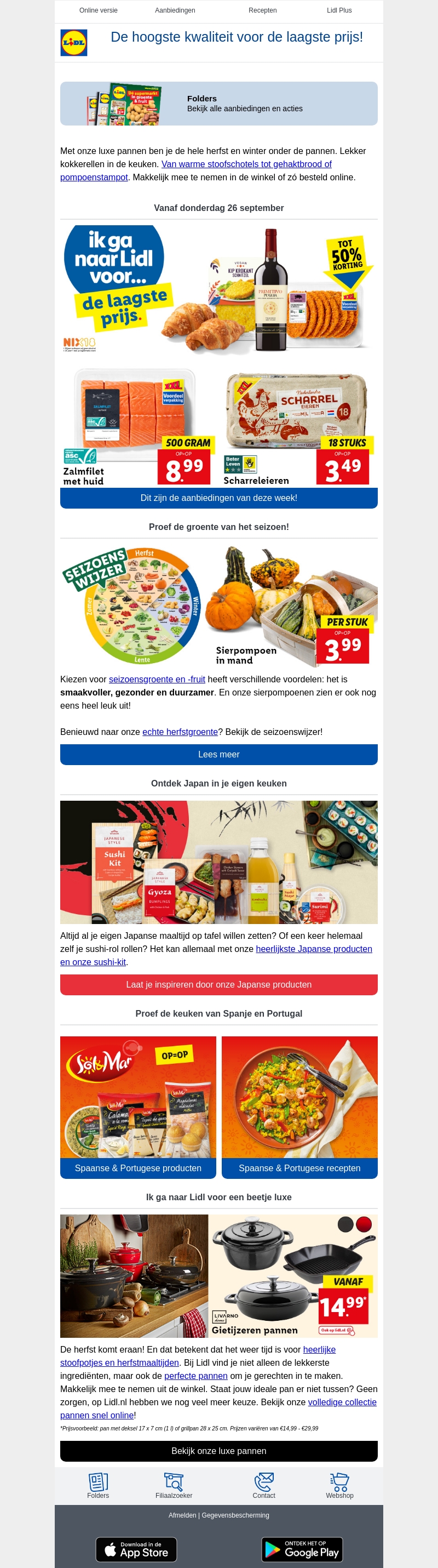 Luxe pannen voor warme herfstmaaltijden Luxe pannen voor warme herfstmaaltijden