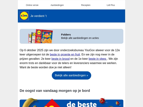 De beste versaanbiedingen voor een zacht prijsje