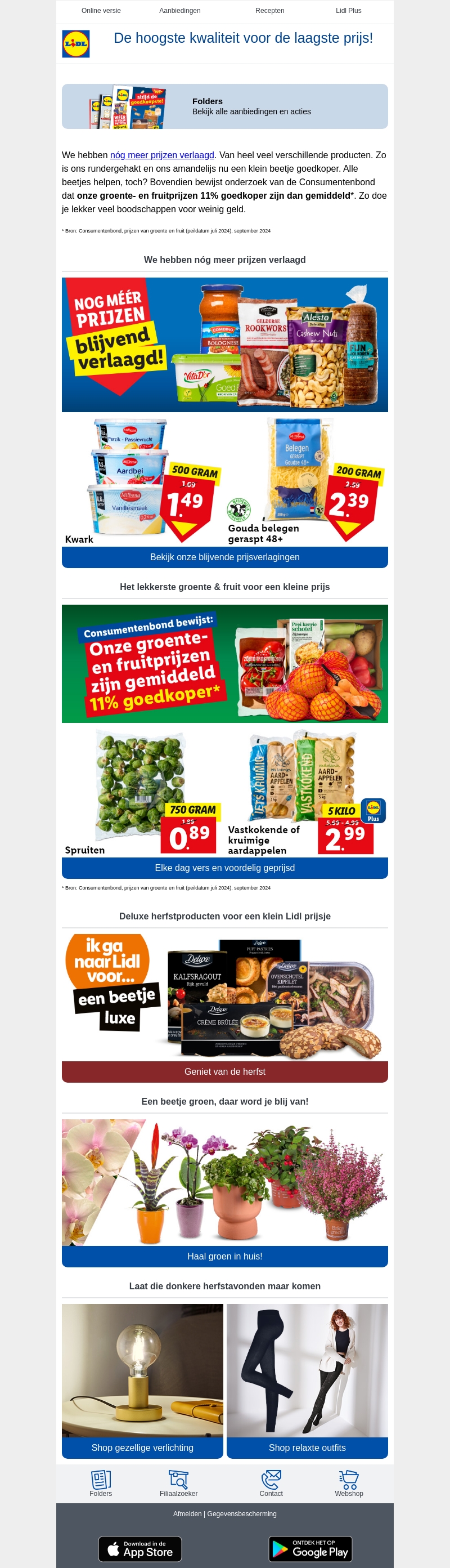 Nóg meer prijzen blijvend verlaagd! Nóg meer prijzen blijvend verlaagd!