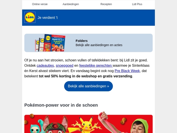 Feestdeals voor elk budget: van Pokémon tot pindakaas