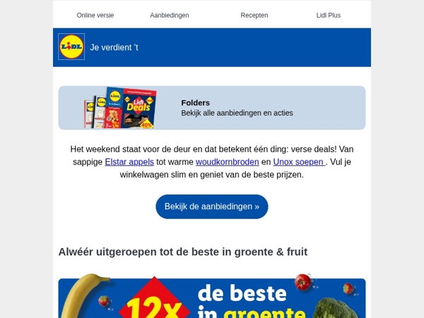 Lidl Deals: Unox soep nu 1+1 gratis