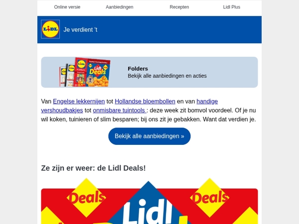 Lidl Deals om je vingers bij af te likken