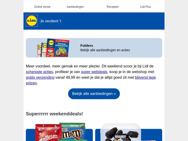 Super webdeals & smakelijke weekenddeals!