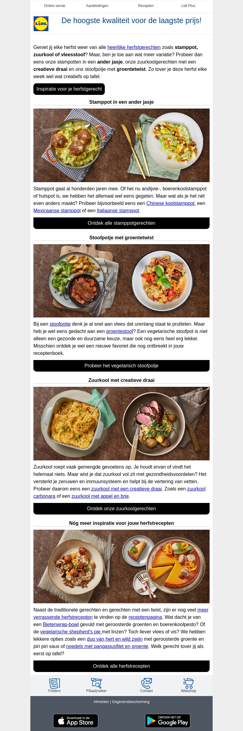 Traditionele herfstgerechten met een twist Traditionele herfstgerechten met een twist