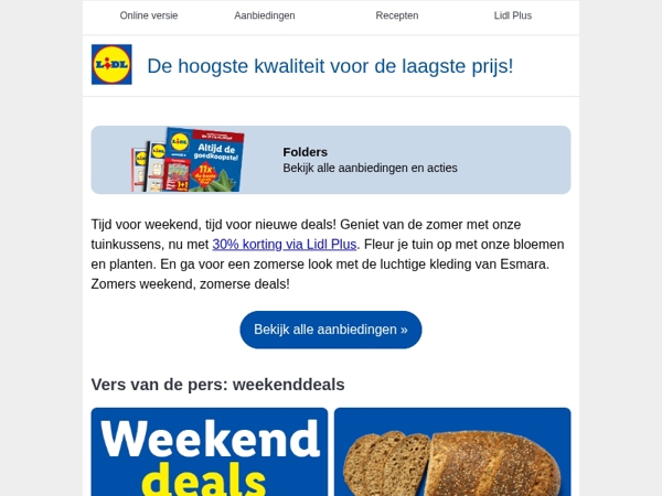 Zomers weekend, zomerse deals