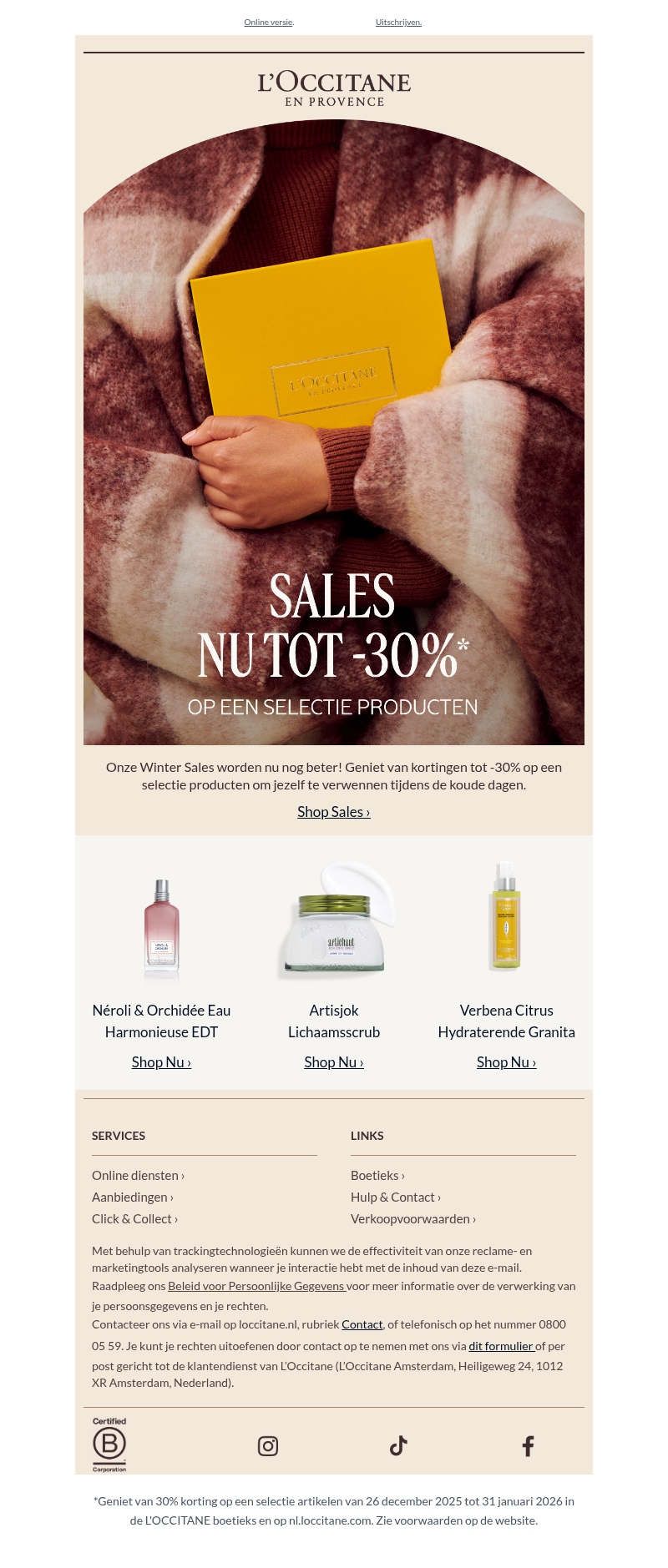 Geniet van de L'Occitane Sales Geniet van de L'Occitane Sales