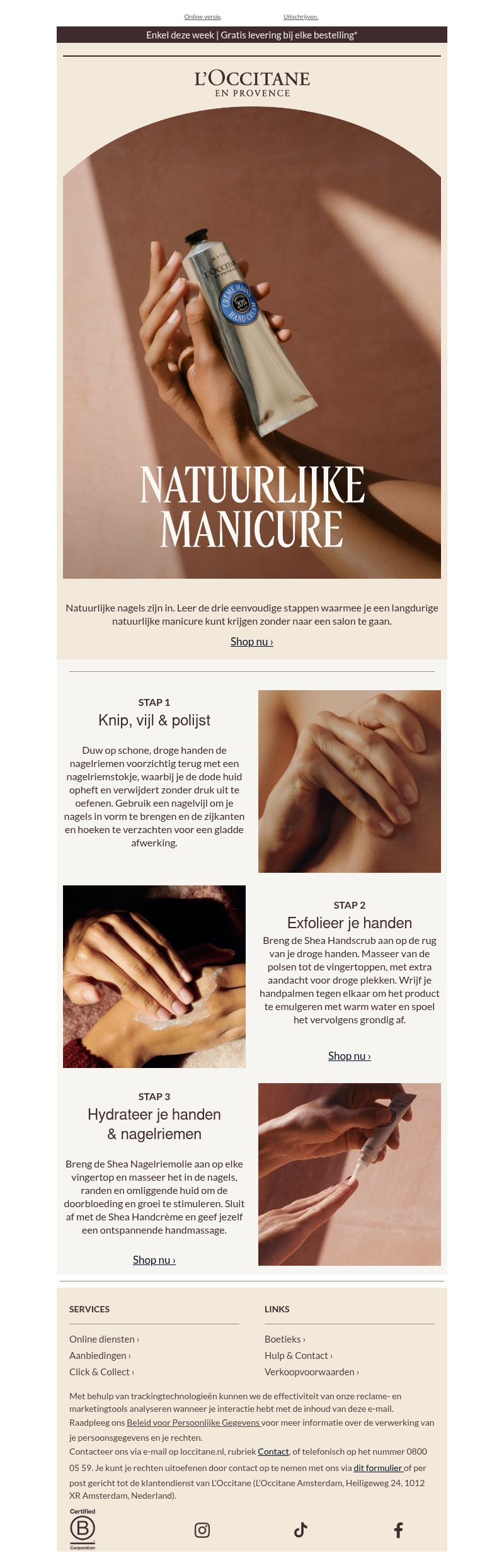 Natuurlijke manicure in 3 stappen Natuurlijke manicure in 3 stappen