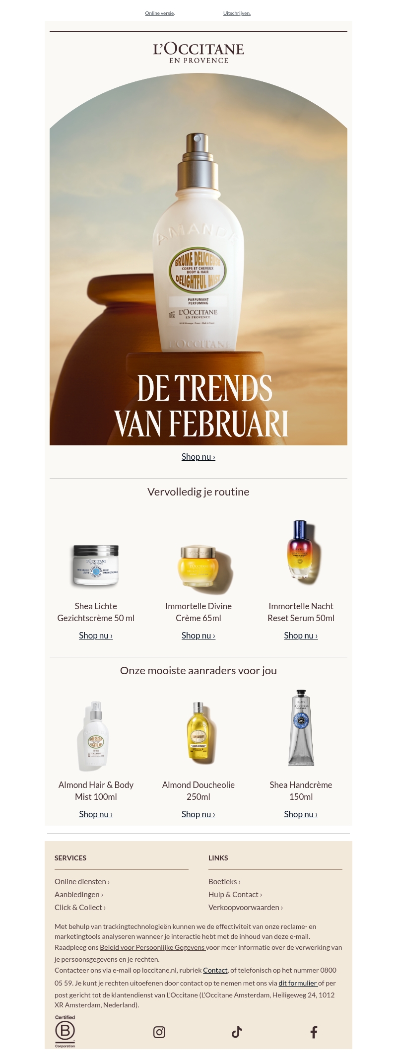 Onze maandelijkse trends Onze maandelijkse trends