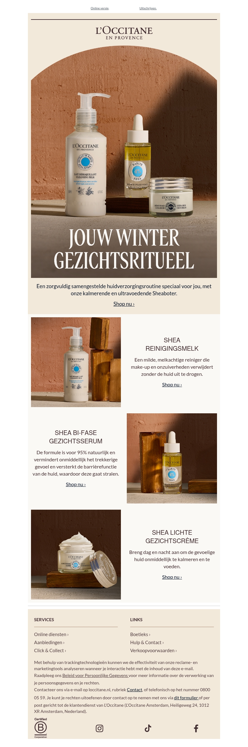Winter verzorgingen met sheaboter Winter verzorgingen met sheaboter
