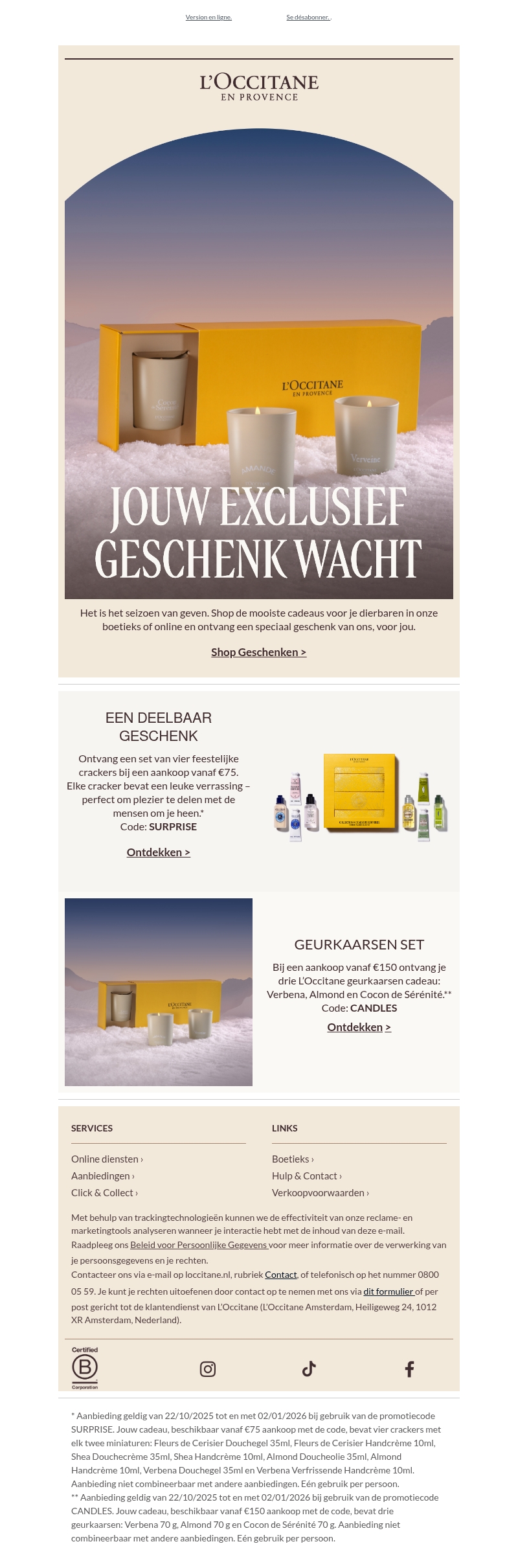 Laatste kans voor jouw geschenk Laatste kans voor jouw geschenk