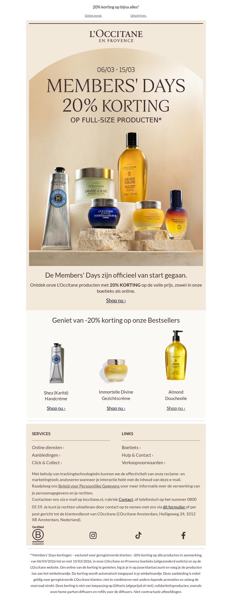 Jouw toegang tot onze Members' Days Jouw toegang tot onze Members' Days