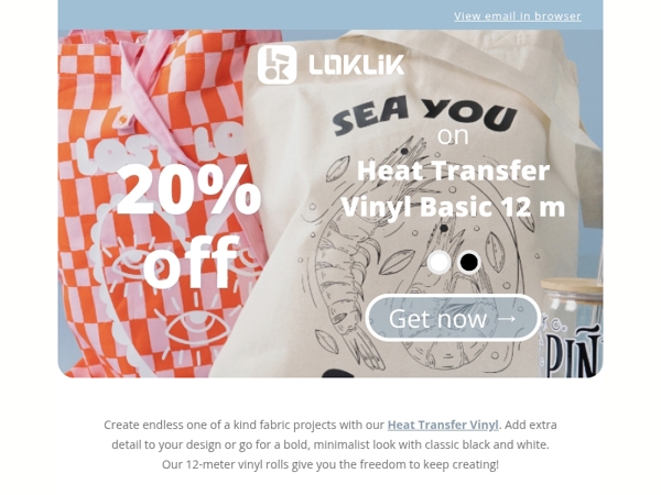  + LOKLiK + 20% discount?