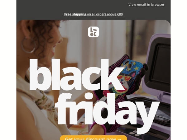 Personalise, with a Black Friday discount!