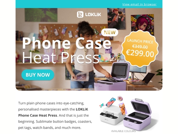 The Phone Case Heat Press just launched! 🤳