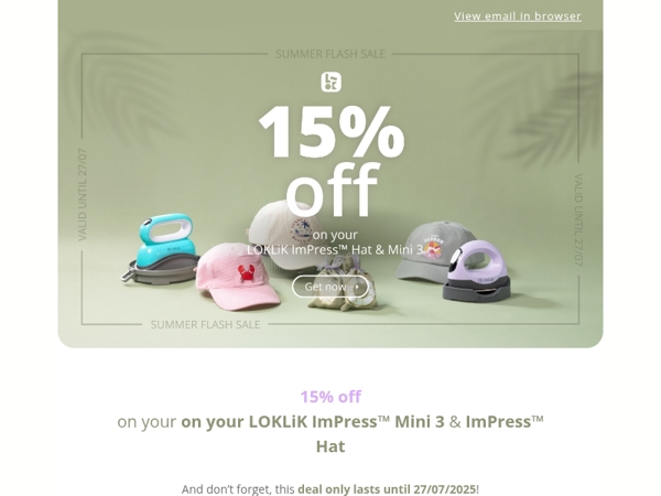 Time is ticking on that 15% discount... ⏰