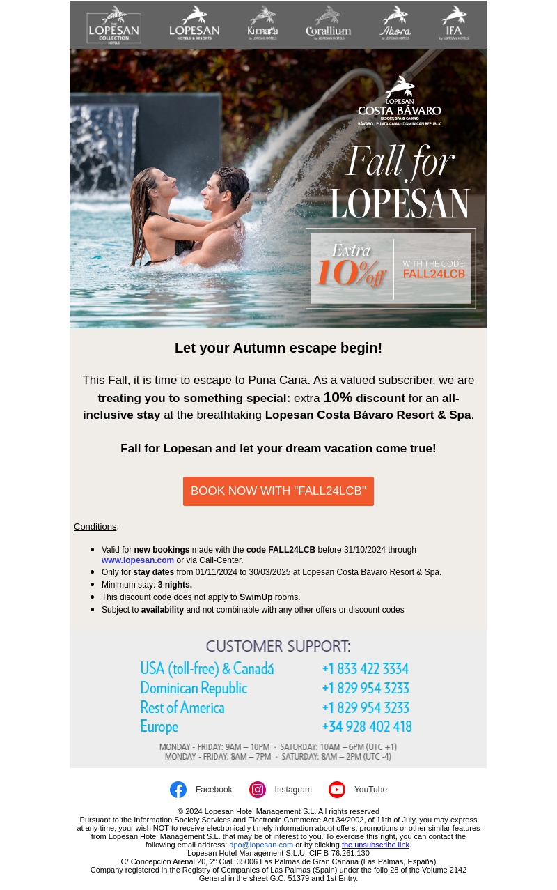 🍁 Fall for Lopesan Costa Bávaro 🤎 🍁 Fall for Lopesan Costa Bávaro 🤎