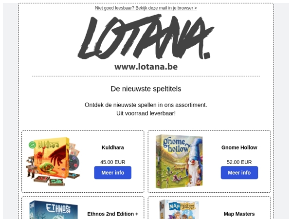 Spiksplinternieuwe spellen