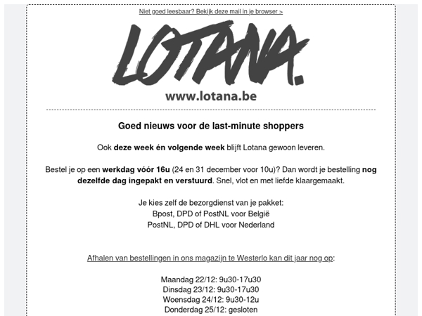 Nog laatste cadeaus nodig? Wij zijn er voor je!