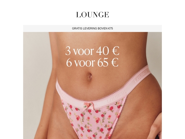 Ondergoed promo in deze mail