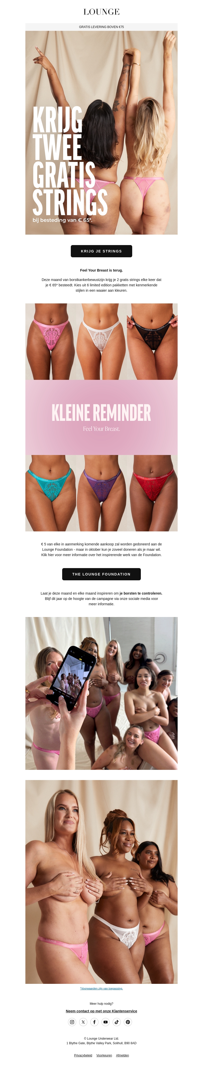 Feel Your Breast is terug Feel Your Breast is terug