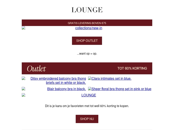 Tot wel 60% korting op je Lounge-favorieten