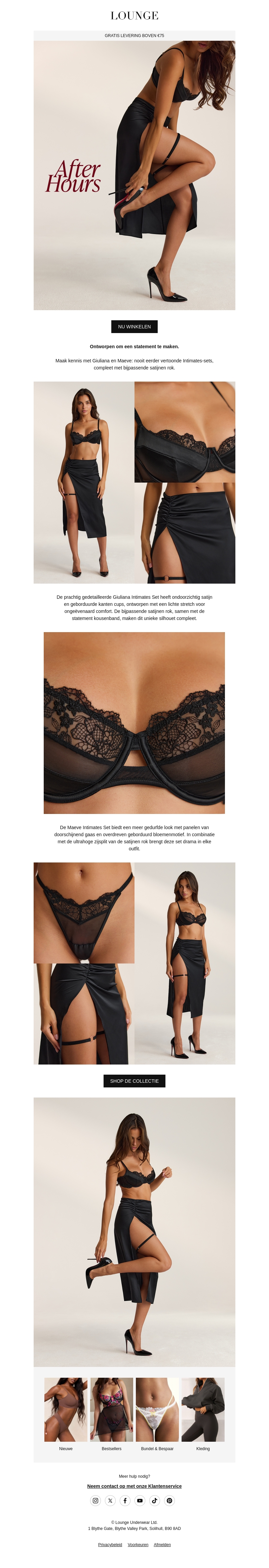 Nu live: After Hours Collectie Nu live: After Hours Collectie