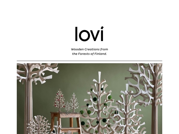 Lovi Christmas Trees, Ornaments and Gifts 25% Off!