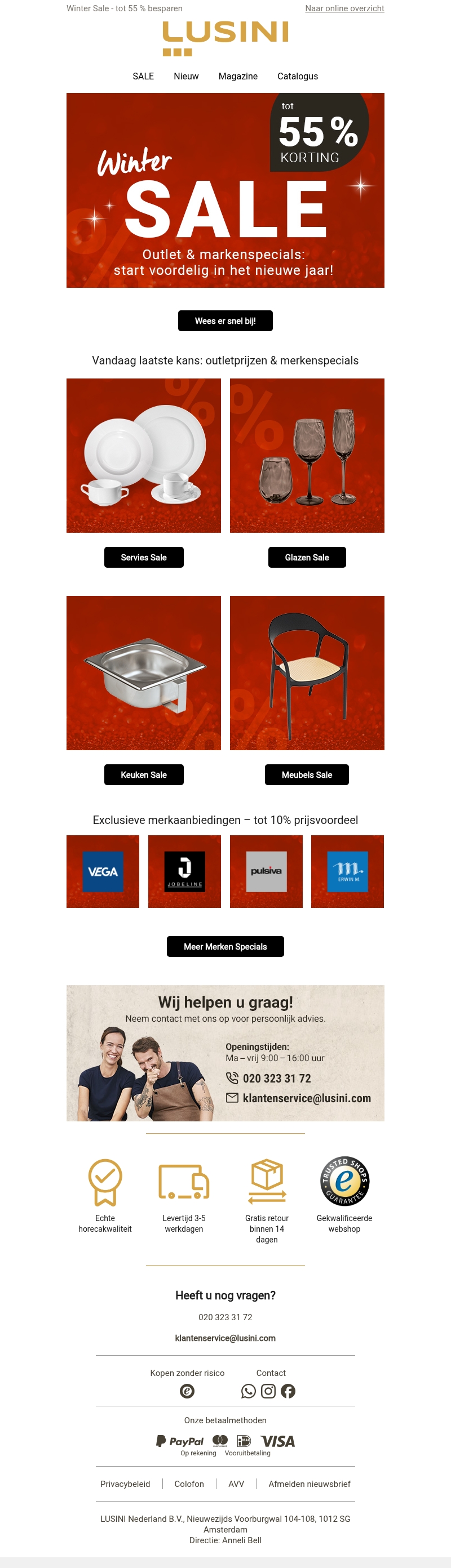 Laatste kans: profiteer van kortingen tot 55%⏰ Laatste kans: profiteer van kortingen tot 55%⏰