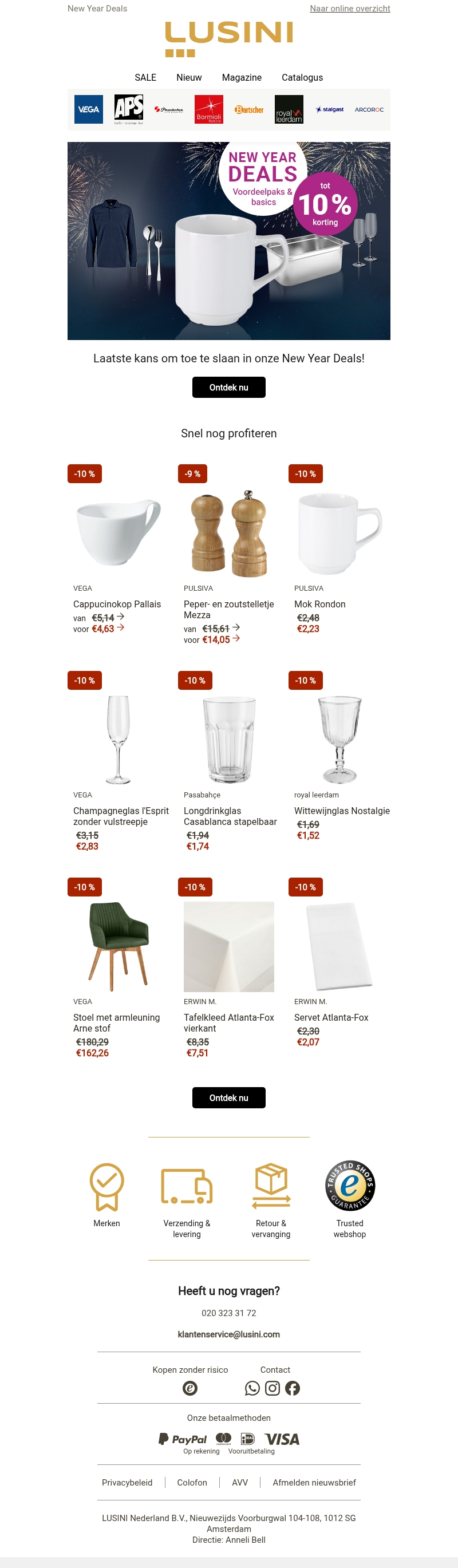 Laatste kans: profiteer van de New Year Deals 💥 Laatste kans: profiteer van de New Year Deals 💥