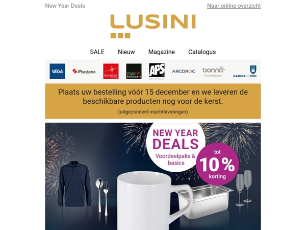 10% korting op geselecteerde New Year Deals💥