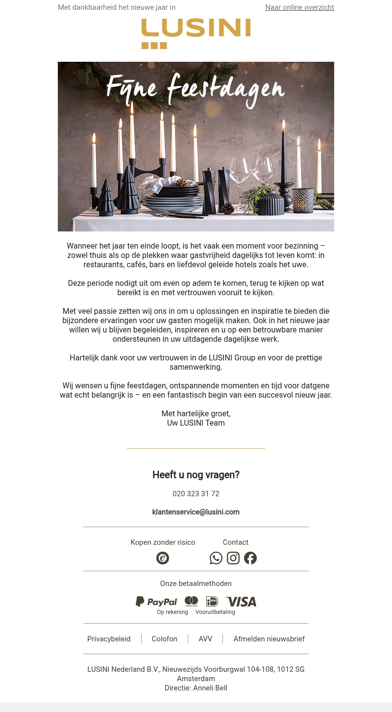Fijne feestdagen & hartelijk dank voor uw samenwerking✨ Fijne feestdagen & hartelijk dank voor uw samenwerking✨