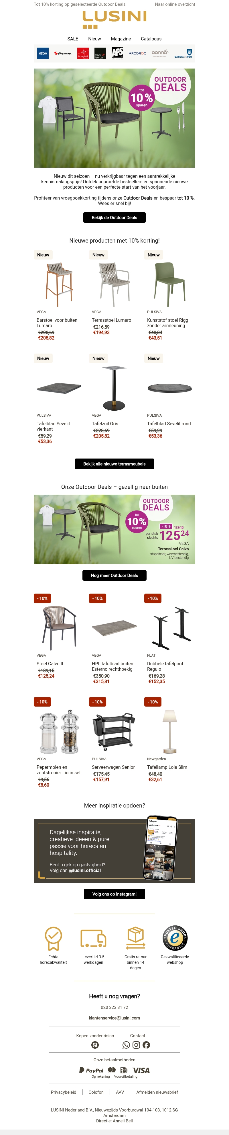 Vroegboekkorting: Outdoor Deals & nieuwe producten – tot 10% korting! Vroegboekkorting: Outdoor Deals & nieuwe producten – tot 10% korting!