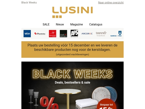 Laatste kans op Black Weeks Deals🖤