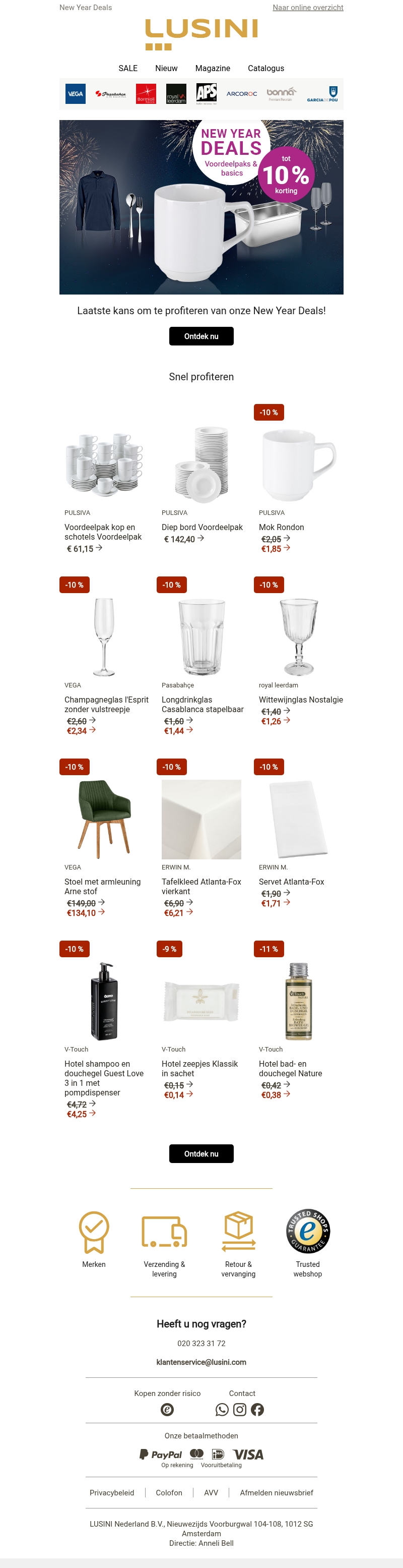 Laatste kans: profiteer van de New Year Deals 💥 Laatste kans: profiteer van de New Year Deals 💥