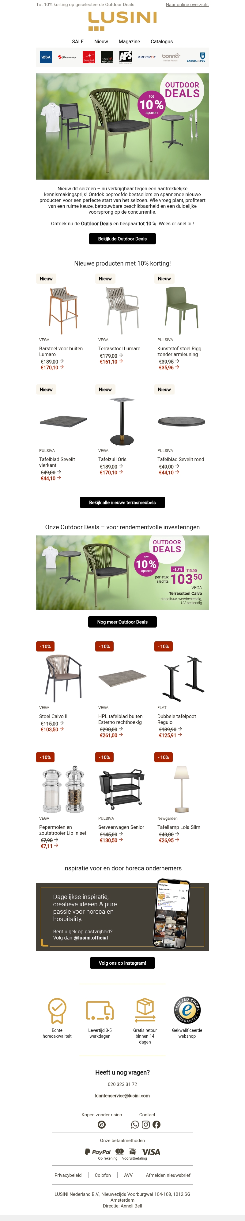 Outdoor Deals & nieuwe producten – tot 10% korting! Outdoor Deals & nieuwe producten – tot 10% korting!