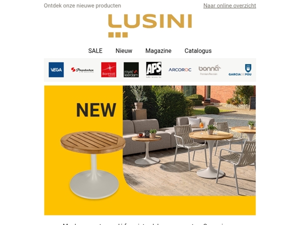 Nieuwe outdoor highlights voor de horeca ✨ met 10% korting!