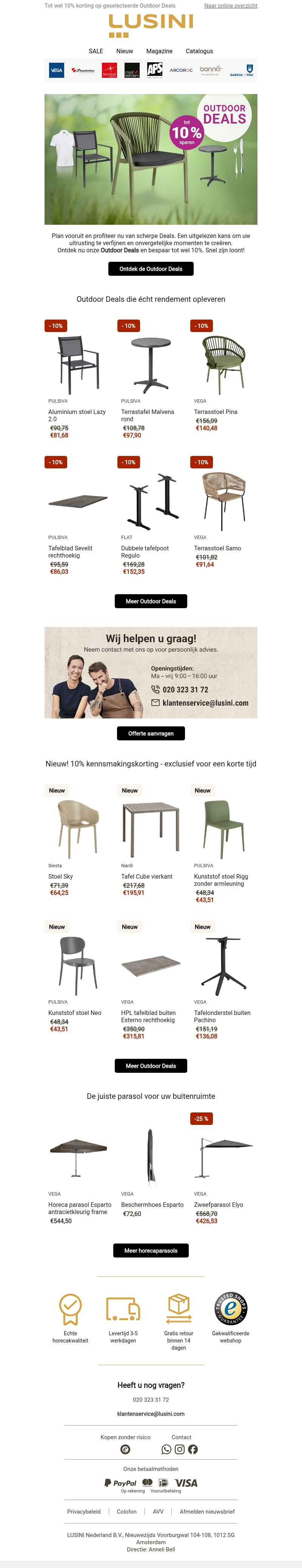 Start het outdoorseizoen & bespaar tot wel 10% Start het outdoorseizoen & bespaar tot wel 10%