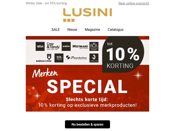 Tot 55% korting: Merken Special & Winter Outlet voor de horeca