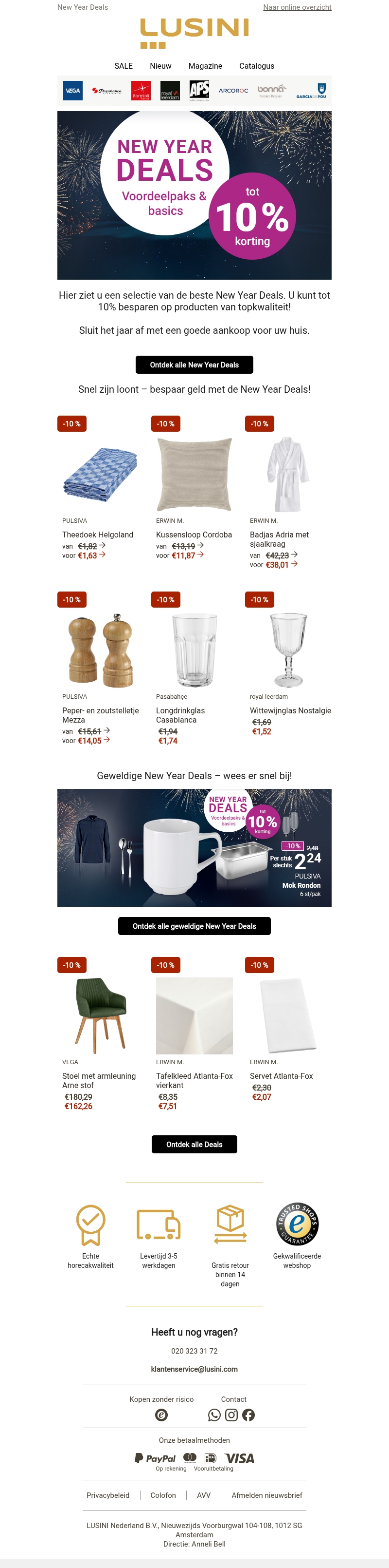Bespaar tot 10% op onze beste New Year Deals! Bespaar tot 10% op onze beste New Year Deals!