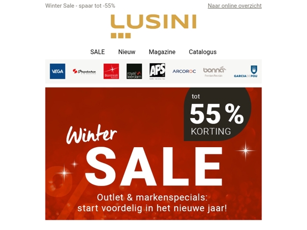 Winter Sale – tot 55% korting! ❄️
